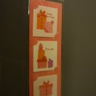 Taiwan Glittery Gifts Mini Birthday Card x3 KAWAII