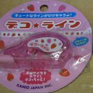 Japan Kamio Strawberry Decoration Line / Tape KAWAII