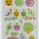 Korea Apple w/ Worm Beads Sticker KAWAII