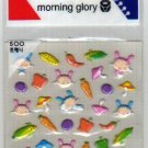Korea Morning Glory Vegetable Sponge Sticker KAWAII