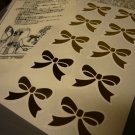 Japan Golden Ribbon Gift Stickers KAWAII