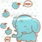 3x Japan Elephant & Apple Plastic Gift Bags w/ Zipper KAWAII