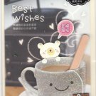 Taiwan Bear w/ Coffee Notecard KAWAII