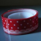 Japan Red Polka Dots w/ Lace Deco Tape KAWAII