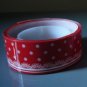 Japan Red Polka Dots w/ Lace Deco Tape KAWAII
