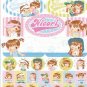 Japan Q-Lia Nicori Happy Girl Fashion Sticker KAWAII (E)