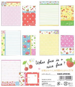 JAPAN Kamio Rose & Strawberry Lettersets KAWAII