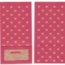 2x Japan Hearts Red Paper Gift Bags KAWAII