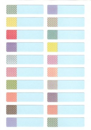 Korea Polka Dots Name Sticker KAWAII
