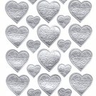Korea Silvery Heart Sticker KAWAII