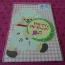 Taiwan Sheep w/ Drum Pull Birthday Card KAWAII