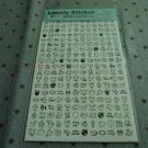 Korea Panda Schedule Sticker (2 sheets set) KAWAII (A)