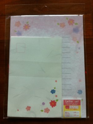 JAPAN Traditional Flowers Lettersets Pack KAWAII