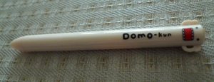 Japan / Korea Domo kun Ball Point Pen (Black & Red Color) (Ivory) KAWAII