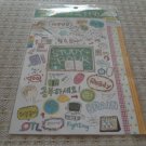 Korea Study Hour Glittery Sticker KAWAII