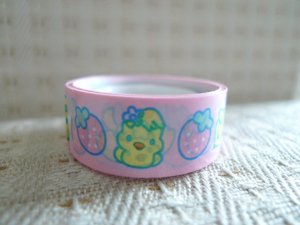 Japan Chicken Strawberry Deco Tape KAWAII