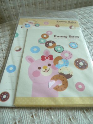 Taiwan Rabbit Donuts Memosets Pack KAWAII