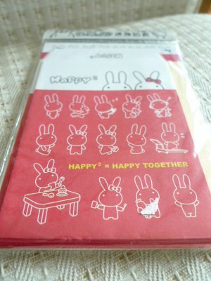 Taiwan Rabbit Happy Together Memosets Pack (Red) KAWAII