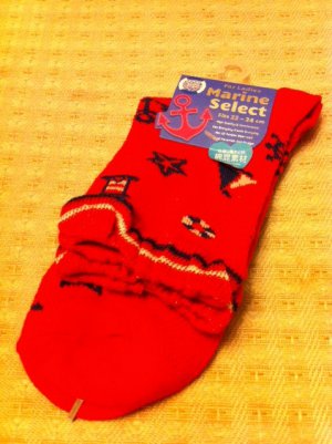 Japan Marine Style Socks (Red Col) Kawaii