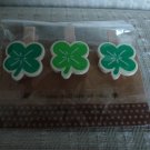 Lucky Clover 3 Wooden Clips