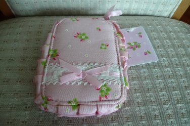 Japan Flower Pink Cosmetic Bag KAWAII