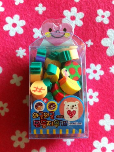 Korea Mini Fruit Erasers Box (Pink) KAWAII