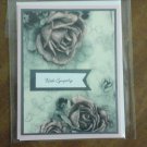 Pink Vintage style handmade card