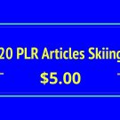 20 PLR Articles Skiing Digital Download