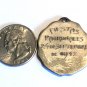 Rare Large Antique Silver Holy Medal Our Lady of Mercy Virgin Mother Mary Christ Child Jesus