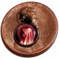 Tiny Antique Medal Pink Purple Enamel Vintage Guilloche Virgin Mother Mary religious Bracelet Charm