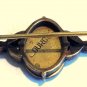 Vintage Religious Art Deco Bar Pin Virgin Mary Our Lady Lourdes Jewelry Guilloche Enamel Medal