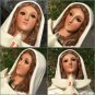 Vintage Beautiful Virgin Mary Statue GLASS EYES Long Eyelashes Blessed Mother Holy Spirit 15"