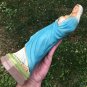 Vintage chalkware Mother Mary Statue 13" plaster Blessed Virgin Immaculate Heart  Pink Blue