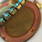 Large Vintage Rhinestone Mystical Rose Cameo prayer Locket Pendant Virgin Mother Mary Shrine