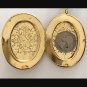 X Large Vintage Red Rhinestone Sacred Heart Jesus Cameo Locket Shrine Pendant Prayer Petition Beads