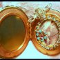 Large Rhinestone Cameo Locket Blessed Mother Virgin Mary Shrine Pendant Catholic Prayer Jewelry OOAK