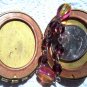 Our Lady of Grace Pink Rhinestone Cameo Locket Prayer Request Beads Virgin Mary Vintage Catholic