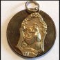 Rare Vintage Art Deco 14k Gold St. Anthony Pendant Patron Saint Medal Child Jesus Christ .75"
