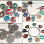 Catholic Enamel Charm Bracelet 9 Medals Divine Mercy, St. Jude, St. Anthony Padre Pio, Virgin Mary,