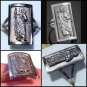 Large Sterling Silver Ring St. Jude Patran Saint of Hopeless Cases and Those in Despair Size 10
