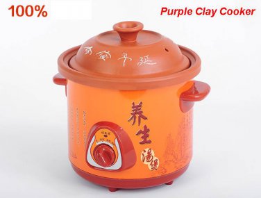 Mini Zisha Rice Cooker-Purple Clay Slow Cooker 1.5L