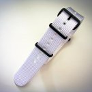 NATO G10® White Solid EDGE™ Ballistic Nylon Watchband Watch Strap