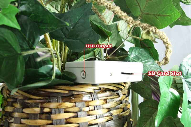 Artificial Flower SD Card Motion Activated DVR Hidden Spy Camera BM1268