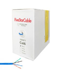 Five Star Cable 1000 Ft. Cat6 UTP PVC Cable