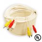 60 Ft super grade RCA CCTV cable with power cord plus 2 RCA Female to BNC Female