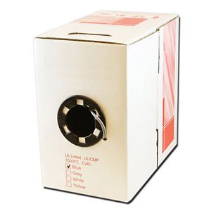 FiveStarCable UL Listed 1000 ft Plenum Jacket (CMP) Cat6 UTP Solid Plenum