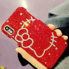 iPhone 8 Plus Case Ruby Red Swarovski Crystal Hello Kitty Inspired iPhone 8 Plus cute sparkle Case