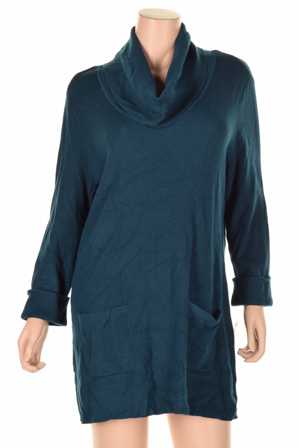 Inc International Concepts Plus Size Patch Pocket Cowl Ne Turquoise 1X