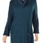 Inc International Concepts Plus Size Patch Pocket Cowl Ne Turquoise 1X