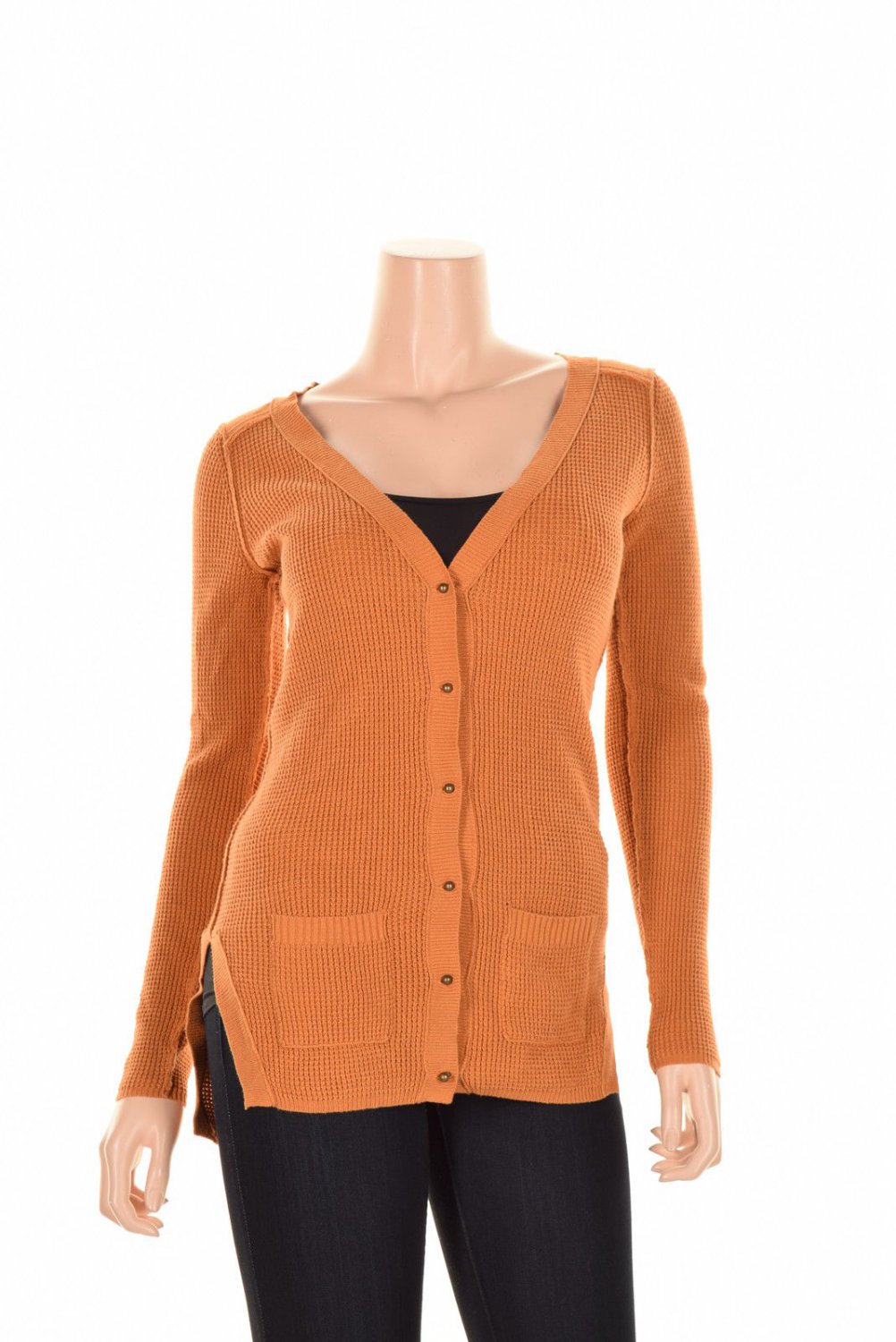 Maison Jules Faux Suede Trim Poncho Sweater